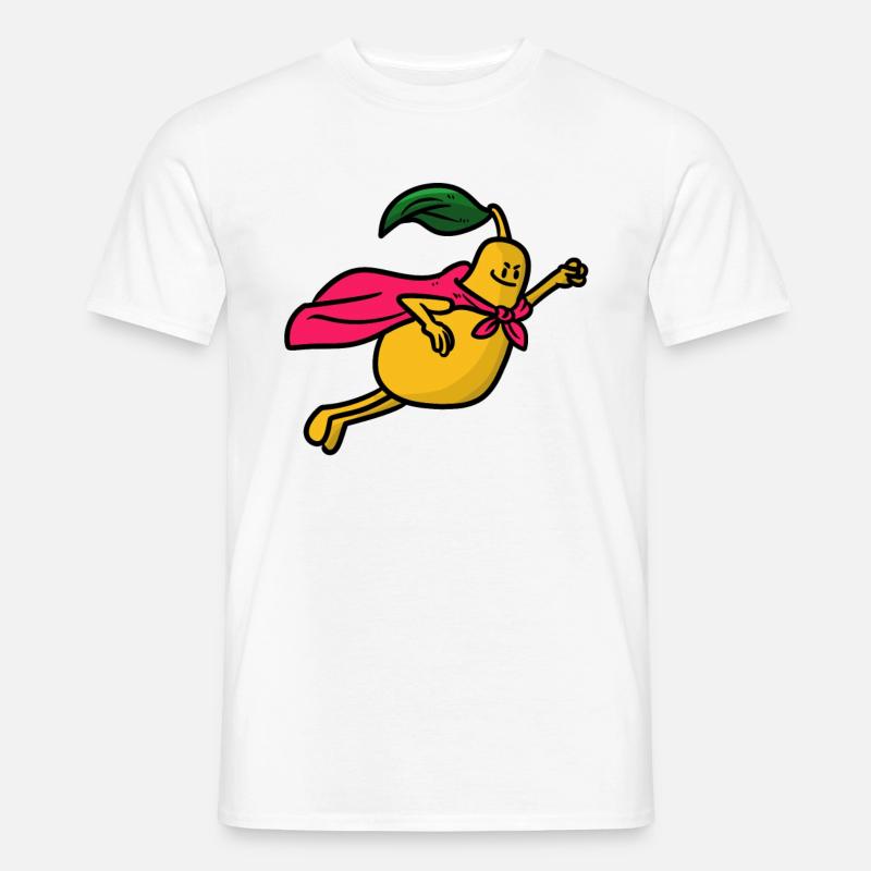 Hero Mango Held Mango - Männer T-Shirt - Weiß