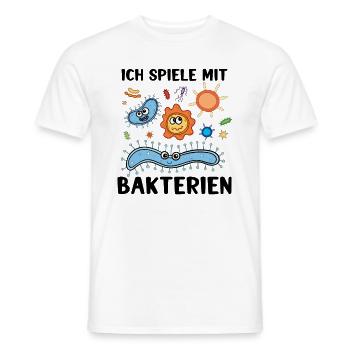 Mikrobiologe Mikrobiologie : spiele mit Bakterien - Männer T-Shirt - Weiß - Vorne - AI Model Male 178 dark (178cm)