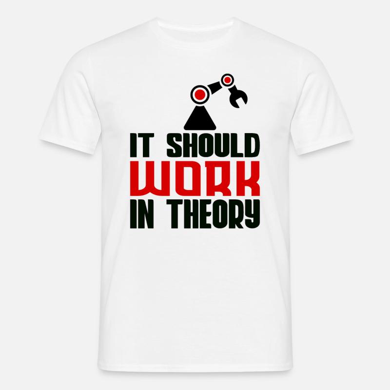 Robotics Machine Learning Robotics Engineering - Männer T-Shirt - Weiß