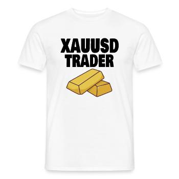 Gold Trader Forex Trader XAUUSD Trader - Männer T-Shirt - Weiß - Vorne - AI Model Male 178 dark (178cm)