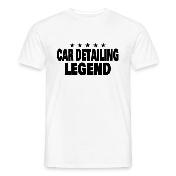 Mobile Car Detailing Auto Detailing Car Detailer - Men's T-Shirt - white - Front - AI Model Male 178 dark (178cm)