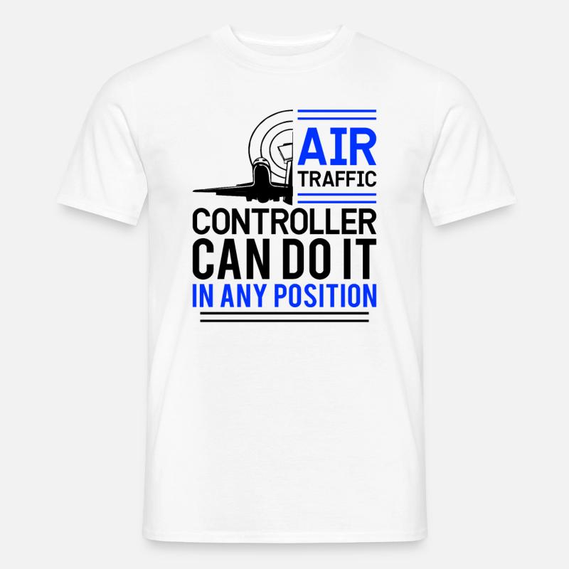 Air Traffic Controller Flight Service - Men’s T-shirt - white