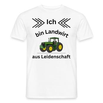 Ich bin Landwirt aus Leidenschaft - Männer T-Shirt - Weiß - Vorne - AI Model Male 178 dark (178cm)