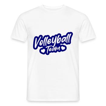 Équipe de volley-ball - T-shirt homme - blanc - Devant - AI Model Male 178 dark (178cm)