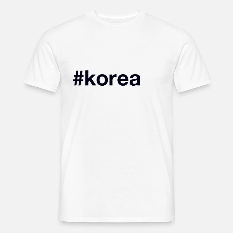 CORÉE Hashtag - T-shirt homme - blanc