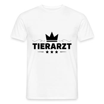 Tierarzt Beruf - Männer T-Shirt - Weiß - Vorne - AI Model Male 178 dark (178cm)