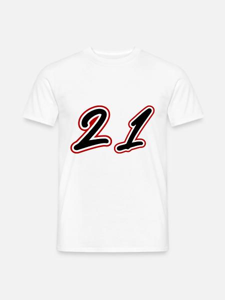 21 Number symbol - Men's T-Shirt - white