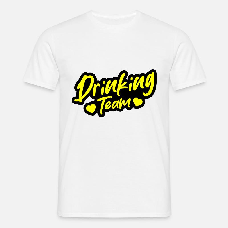 Drinking Team - Männer T-Shirt - Weiß