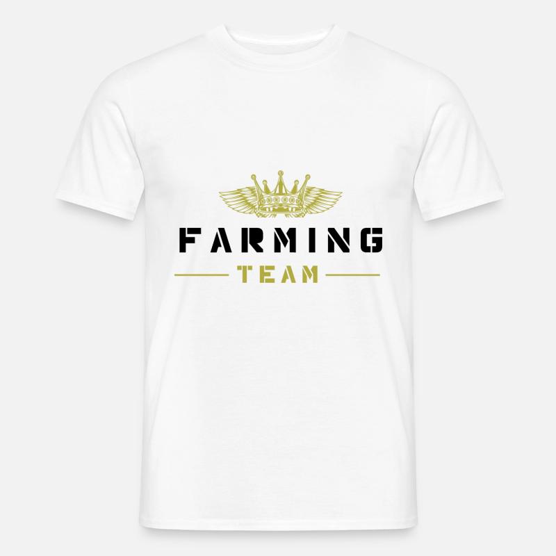 Farming Team - Männer T-Shirt - Weiß