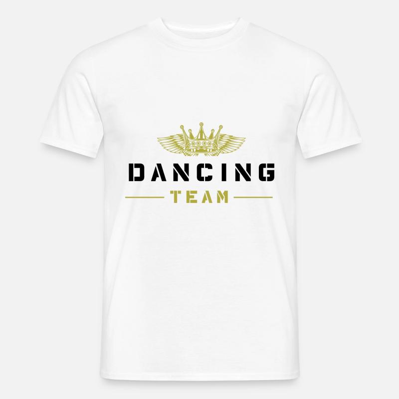 Dancing Team - Männer T-Shirt - Weiß