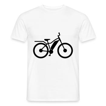 ebike fahrrad - Männer T-Shirt - Weiß - Vorne - AI Model Male 178 dark (178cm)