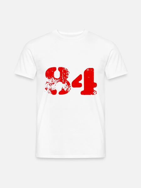 84 number symbol - Men's T-Shirt - white