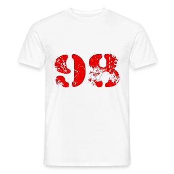 Symbole numérique 98 - T-shirt homme - blanc - Devant - AI Model Male 178 dark (178cm)