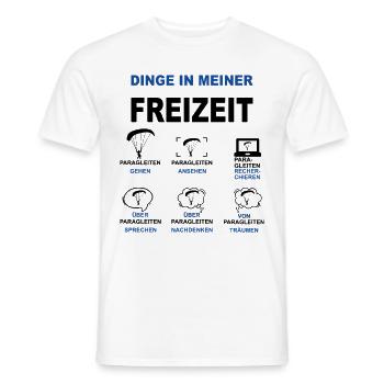 Paragleiten Gleitschirmfliegen Gleitsegeln Pilot - Männer T-Shirt - Weiß - Vorne - AI Model Male 178 dark (178cm)