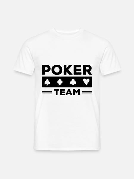 poker team - Men's T-Shirt - white