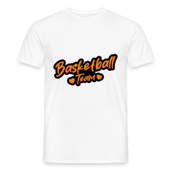 Équipe de basket-ball - T-shirt homme - blanc - Devant - AI Model Male 178 dark (178cm)