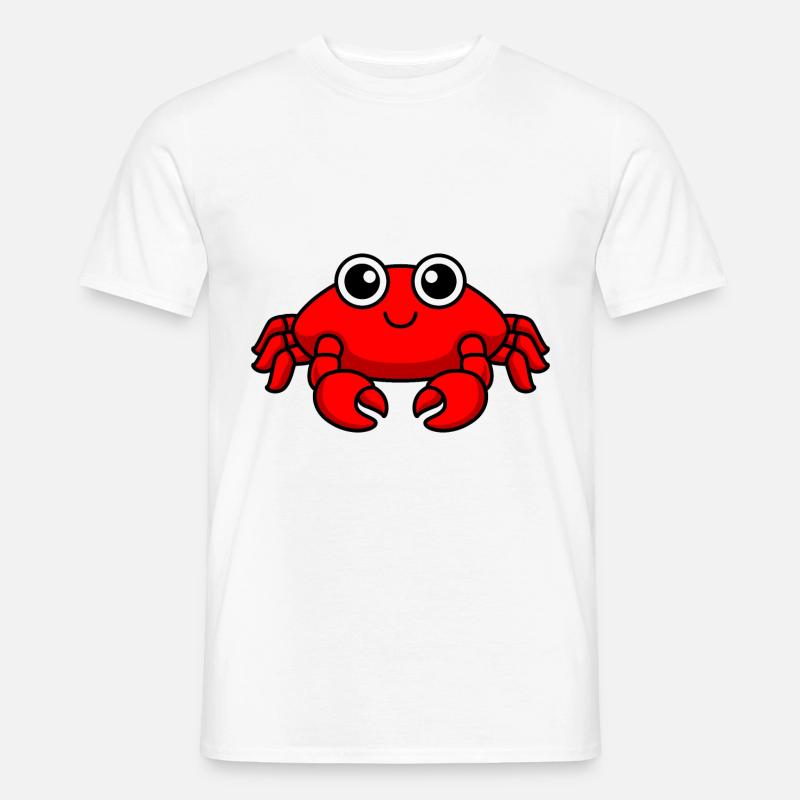 Krabbe Comic Tier - Männer T-Shirt - Weiß