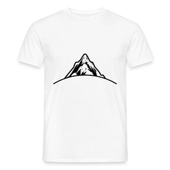 Berge Symbol Mountains - Men's T-Shirt - white - Front - AI Model Male 178 dark (178cm)
