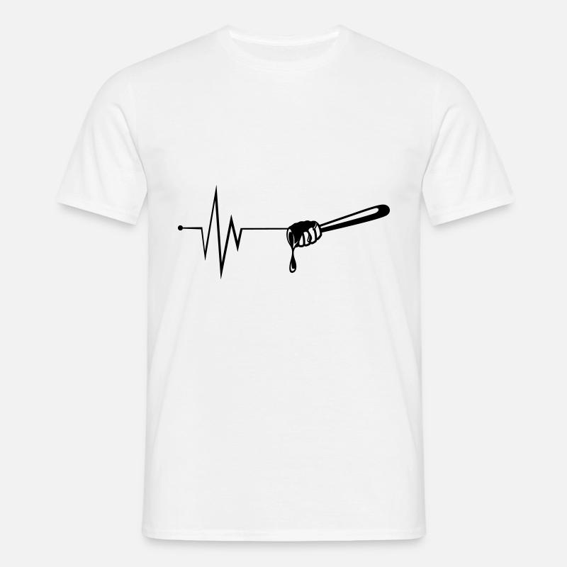 Stick chisel pulse beekeeper - Men's T-Shirt - white