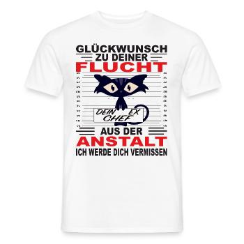 Stolzer Chef Abteilungsleiter Vorgesetzter - Männer T-Shirt - Weiß - Vorne - AI Model Male 178 dark (178cm)