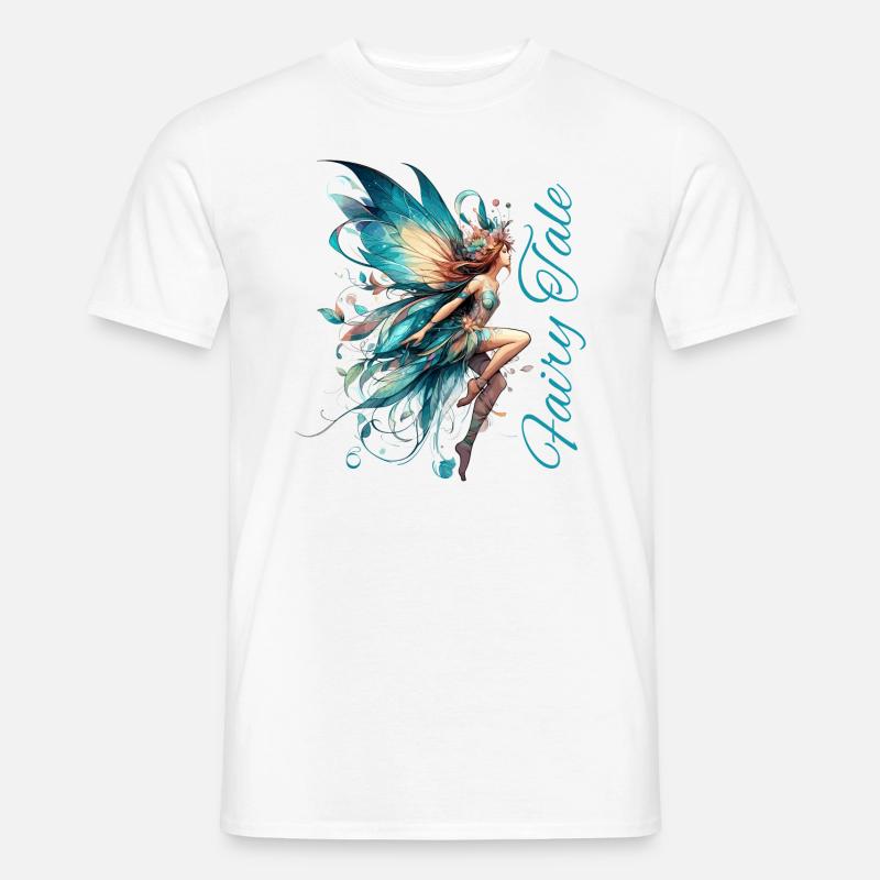 Fee Märchen Geschenk - Männer T-Shirt - Weiß