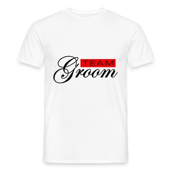 Team Groom Wedding - Men's T-Shirt - white - Front - AI Model Male 178 dark (178cm)