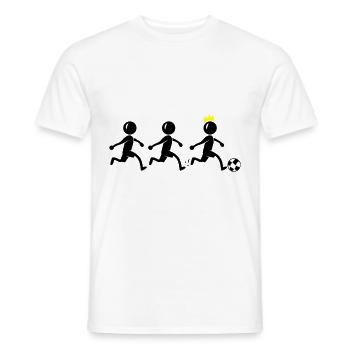 Joueur de club de l’équipe de football - T-shirt homme - blanc - Devant - AI Model Male 178 dark (178cm)