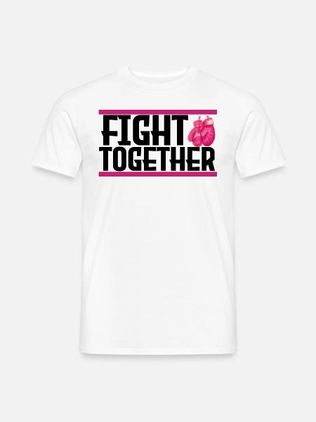 Kämpft zusammen. Kämpfe zusammen, Krebs. - Männer T-Shirt - Weiß
