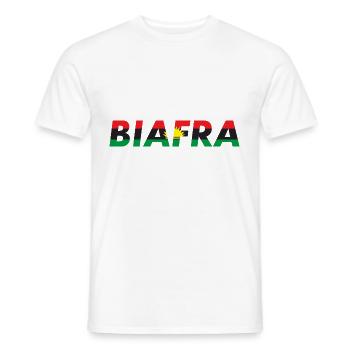 Biafra Biafran Flag Igbo Kwenu African Nigerian - Men's T-Shirt - white - Front - AI Model Male 178 dark (178cm)