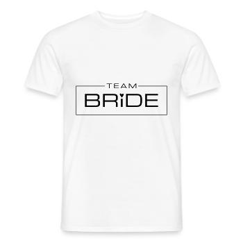 Équipe mariage nuptial - T-shirt homme - blanc - Devant - AI Model Male 178 dark (178cm)