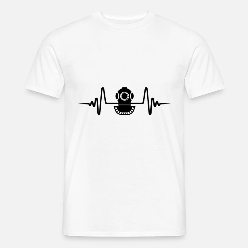 Casque de plongée Diving Pulse - T-shirt homme - blanc