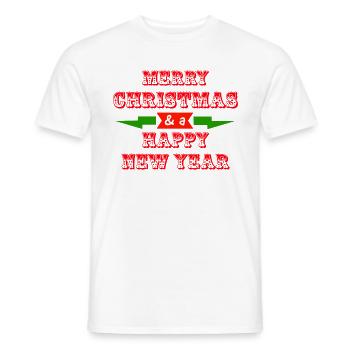 Christmas Christmas Christmas Christmas Christmas - Men's T-Shirt - white - Front - AI Model Male 178 dark (178cm)