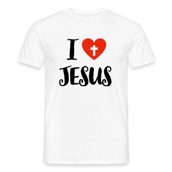 Jesus Jesus Jesus Christlich Christlich Christlich - Männer T-Shirt - Weiß - Vorne - AI Model Male 178 dark (178cm)