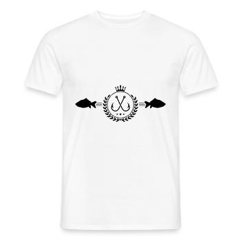 hameçon symbole pêche pêche - T-shirt homme - blanc - Devant - AI Model Male 178 dark (178cm)