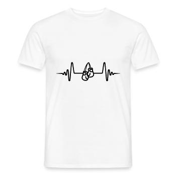 Gants de boxe Pulse - T-shirt homme - blanc - Devant - AI Model Male 178 dark (178cm)