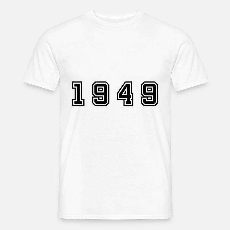 1949 numéro d'année - T-shirt homme - blanc