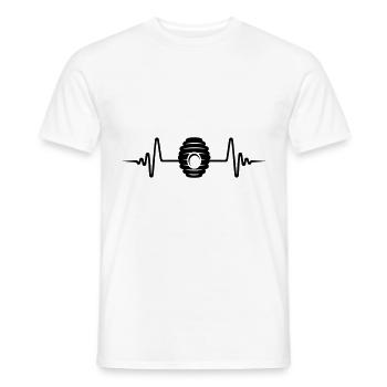 Beekeeper pulse honey - Men's T-Shirt - white - Front - AI Model Male 178 dark (178cm)