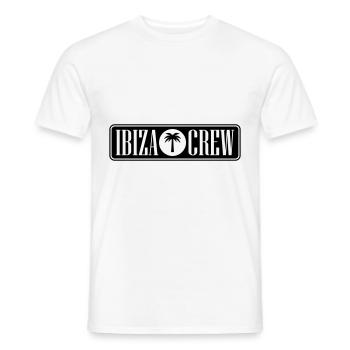 Ibiza Crew - Men's T-Shirt - white - Front - AI Model Male 178 dark (178cm)