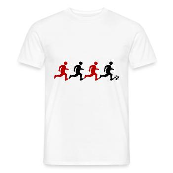 Équipe de football - T-shirt homme - blanc - Devant - AI Model Male 178 dark (178cm)