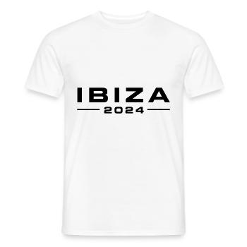 Ibiza 2024 - Männer T-Shirt - Weiß - Vorne - AI Model Male 178 dark (178cm)