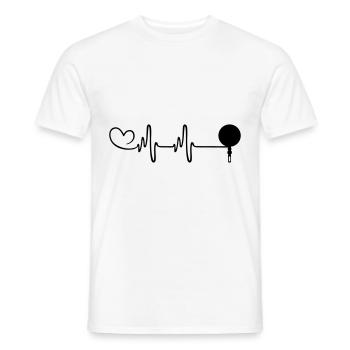 Pan Kitchen Heartbeat - Men's T-Shirt - white - Front - AI Model Male 178 dark (178cm)