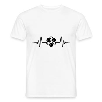 Imker Puls symbol - Männer T-Shirt - Weiß - Vorne - AI Model Male 178 dark (178cm)