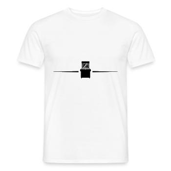 Arcade Retro Line Gamer - Men's T-Shirt - white - Front - AI Model Male 178 dark (178cm)