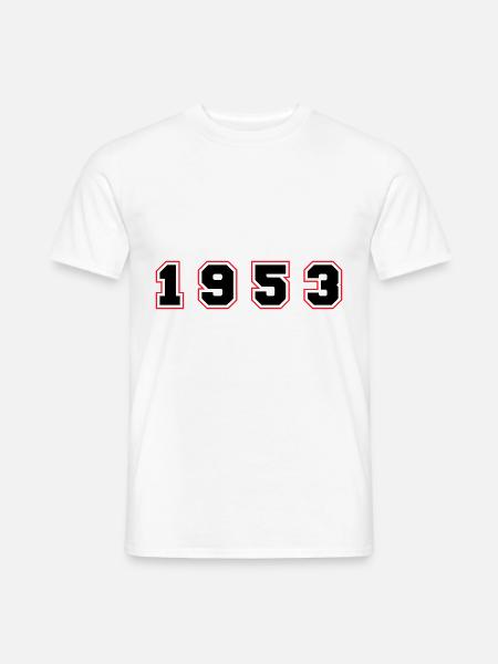 1953 Year Number - Men's T-Shirt - white