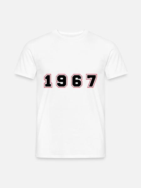1967 Year Number - Men's T-Shirt - white