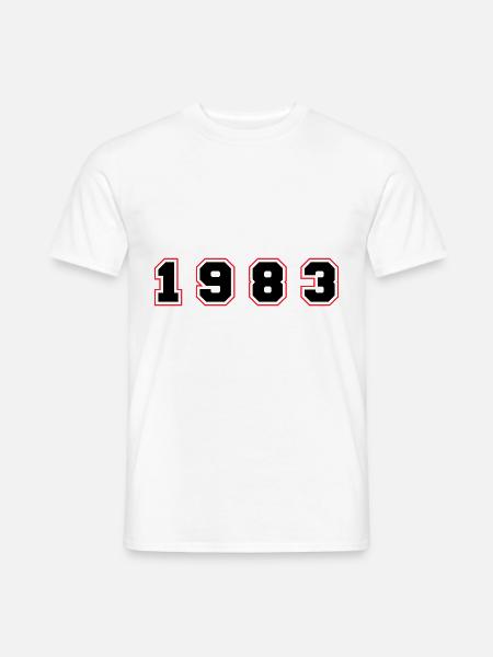 1983 Year Number - Men's T-Shirt - white