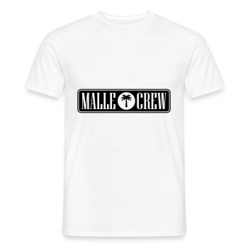 Malle Crew - Men's T-Shirt - white - Front - AI Model Male 178 dark (178cm)