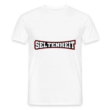 Seltenheit Selten Spruch Motto - Männer T-Shirt - Weiß - Vorne - AI Model Male 178 dark (178cm)