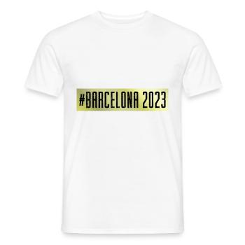 Barcelona 2023 - Männer T-Shirt - Weiß - Vorne - AI Model Male 178 dark (178cm)