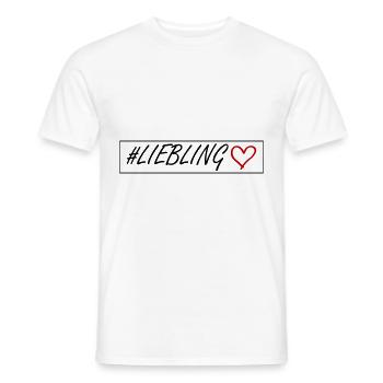 Liebling Herz - Männer T-Shirt - Weiß - Vorne - AI Model Male 178 dark (178cm)